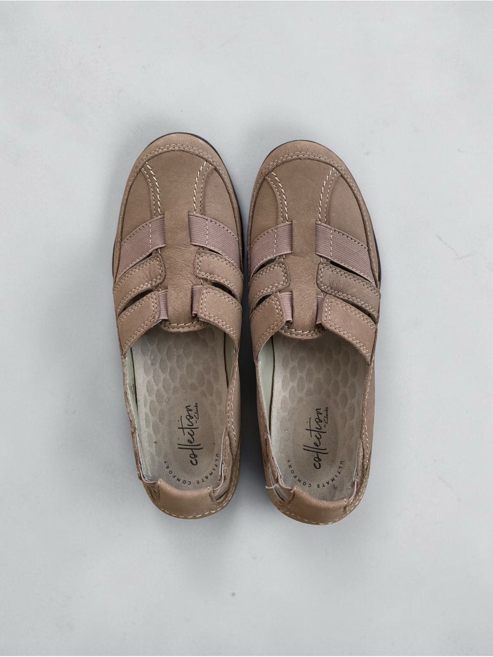 Clarks Dusty Taupe Slip-On Casual Shoes